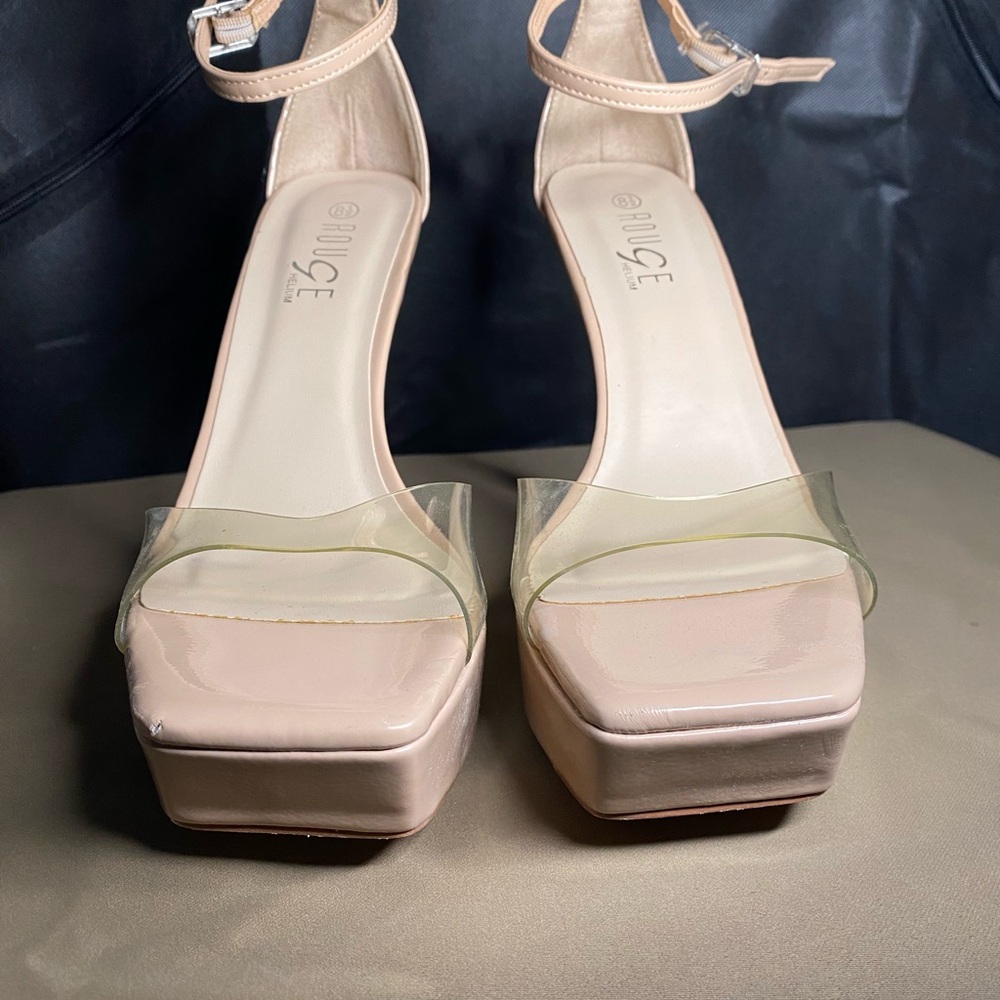 Nude Platform Heels